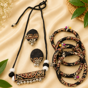 handmade cowrie shell jwellery set