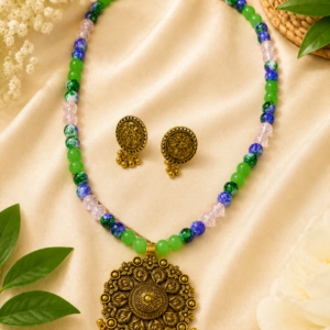 handmade cowrie shell jwellery set