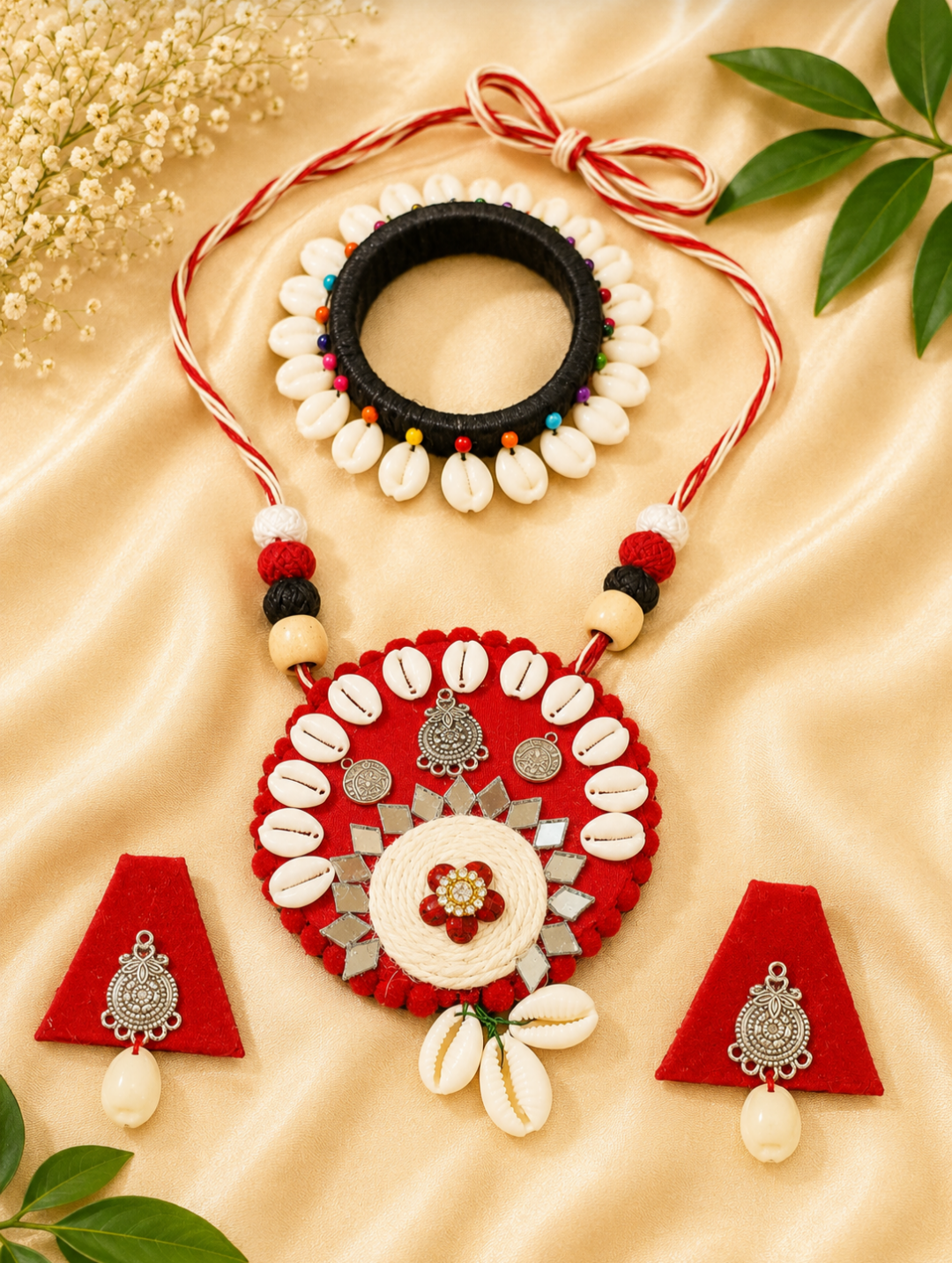 handmade cowrie shell jwellery set handmade cowrie shell jwellery set