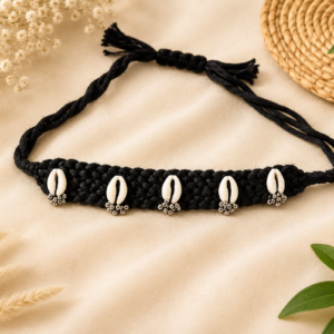 handmade cowrie shell jwellery set