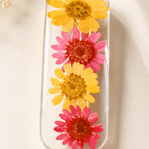 resin hair clip – floral hair accessory